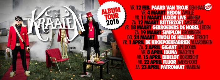 Kraaien album tour 2016